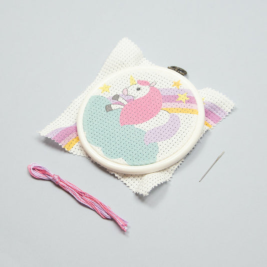Set Halbstich Kinder Einhorn Dmc