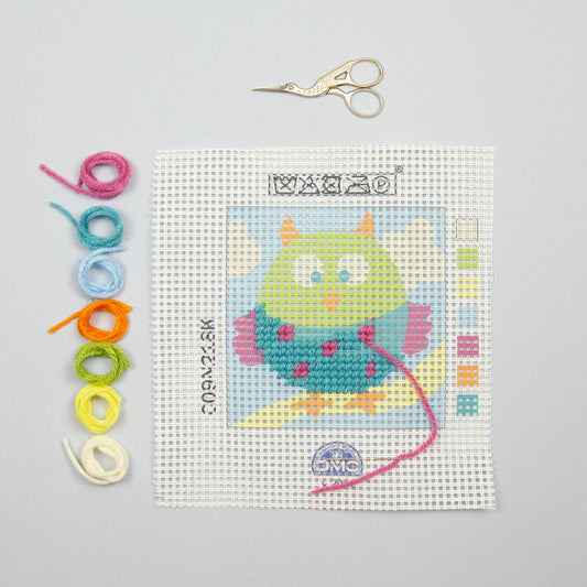 Set Halbstich Kinder Eule Dmc
