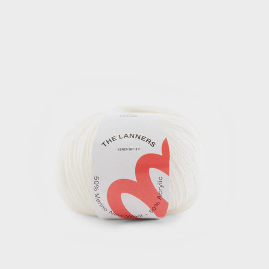 Wollknäuel Serendipity True White 574 The Lanners