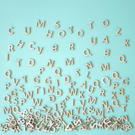 Holzalphabet 160 Stk. Von Artemio
