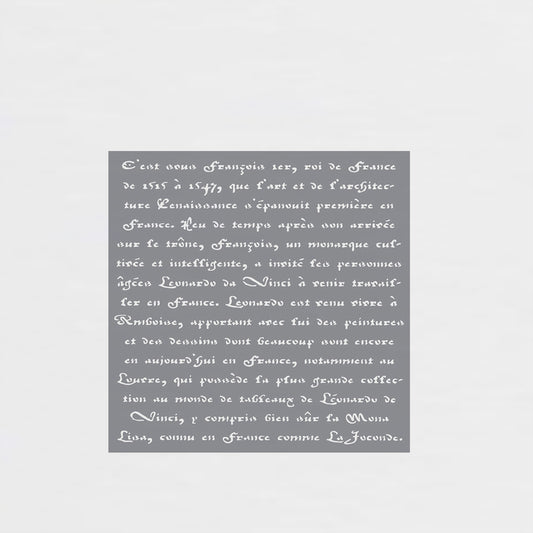 Schablone Stencil Schrift 30,5 X 30,5
