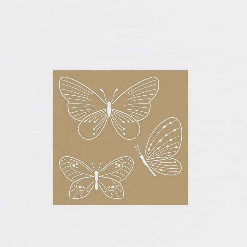 Set 2 Kraft-Schablonen Schmetterlinge 20 X 20 Artemio (1)