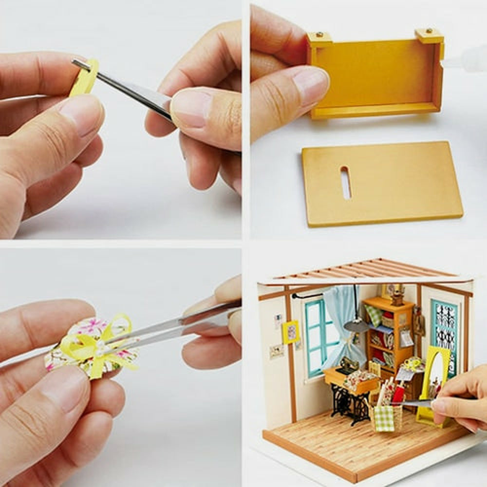 Modell Miniatur Nähatelier Von Lisa Tailor Von Robotime (2)