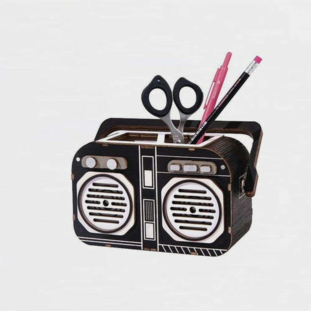 Stiftehalter In Form Eines Mini-Radios Von Robotime