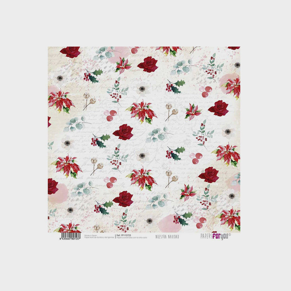 Set 10 Papiere Scrapbooking, Unsere Weihnachten, 30 x30 cm (8)