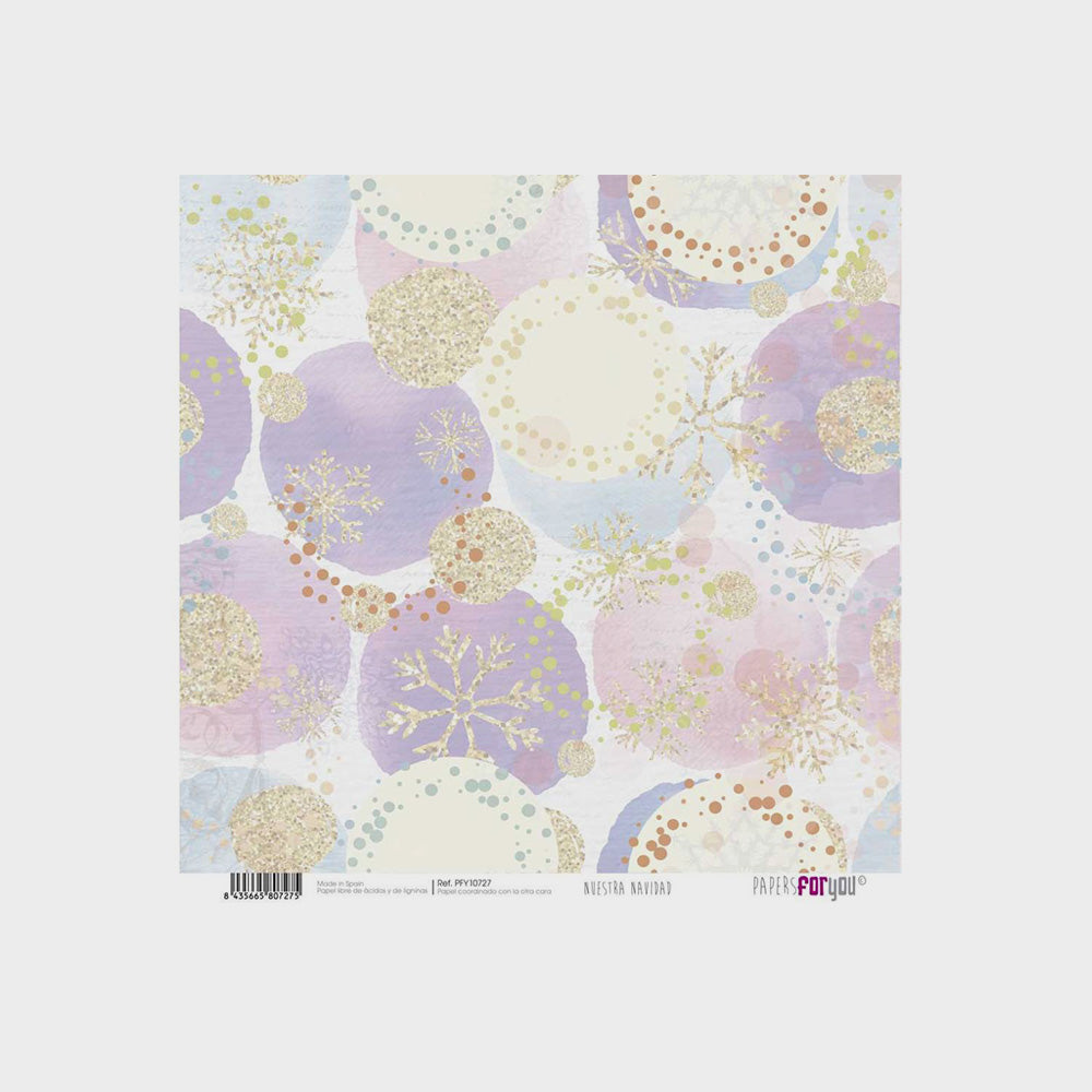 Set 10 Papiere Scrapbooking, Unsere Weihnachten, 30 x30 cm (13)