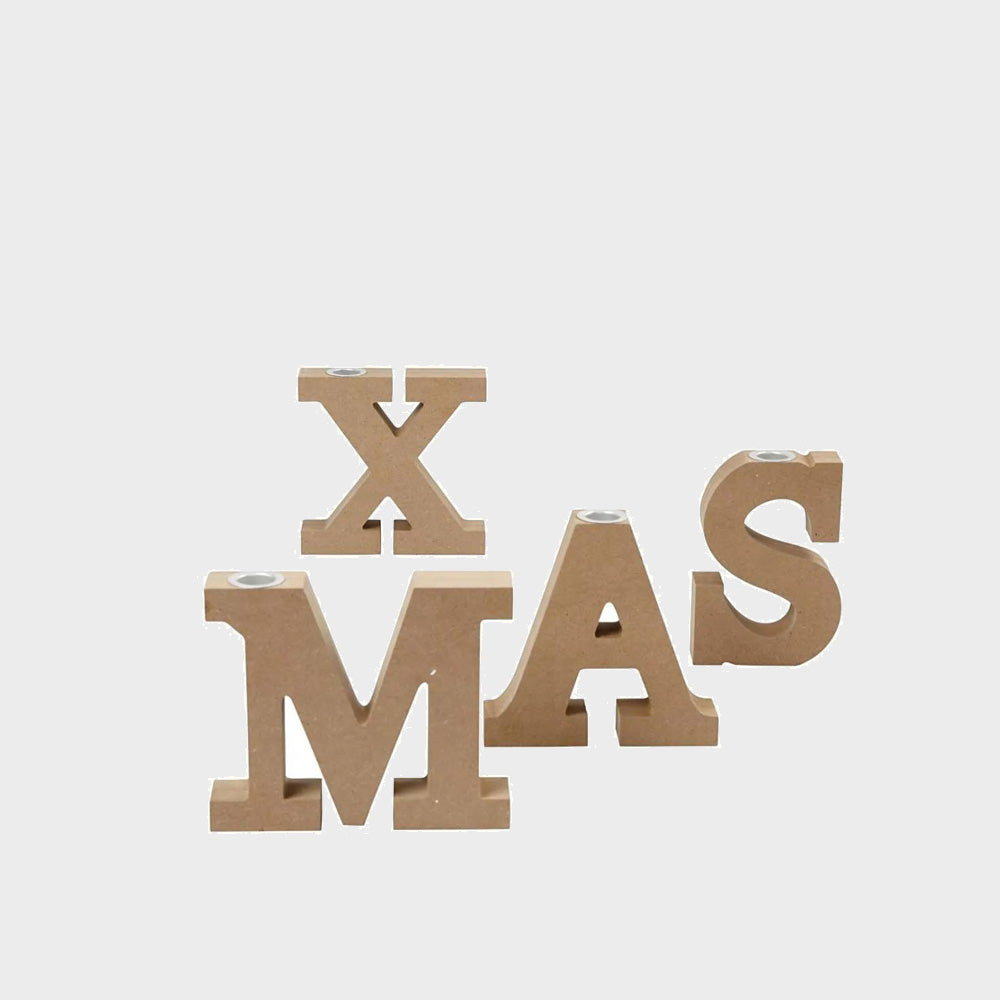 Kerzenständer  Weihnachten Decopatch