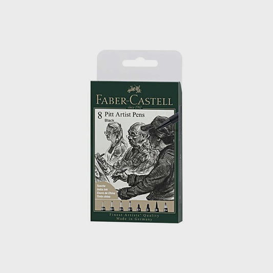 8er Set Pitt Artist Pens 199 Stifte, Faber Castell