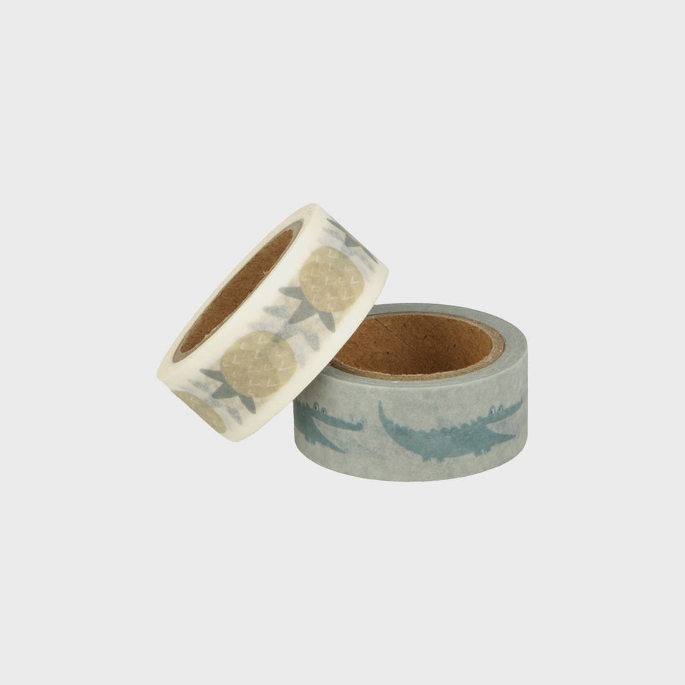 Klebeband Washi Krokodil, Kollektion Safari von Artemio