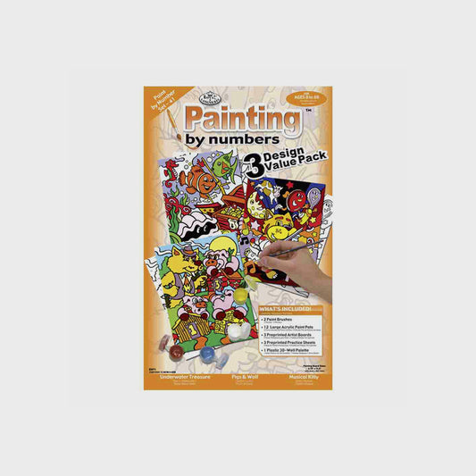 Set Märchen Cartoon Malen nach Zahlen, Royal & Landnickel, 21-teilig