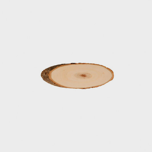 2 Holzscheiben, oval, 20-23 cm, Artemio