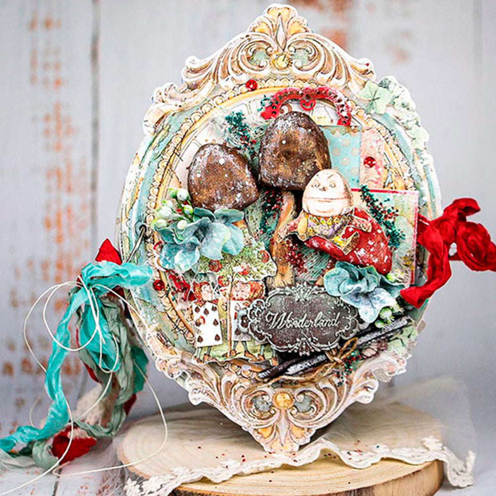 Set Reispapier Alice in Wonderland, A4 Stamperia