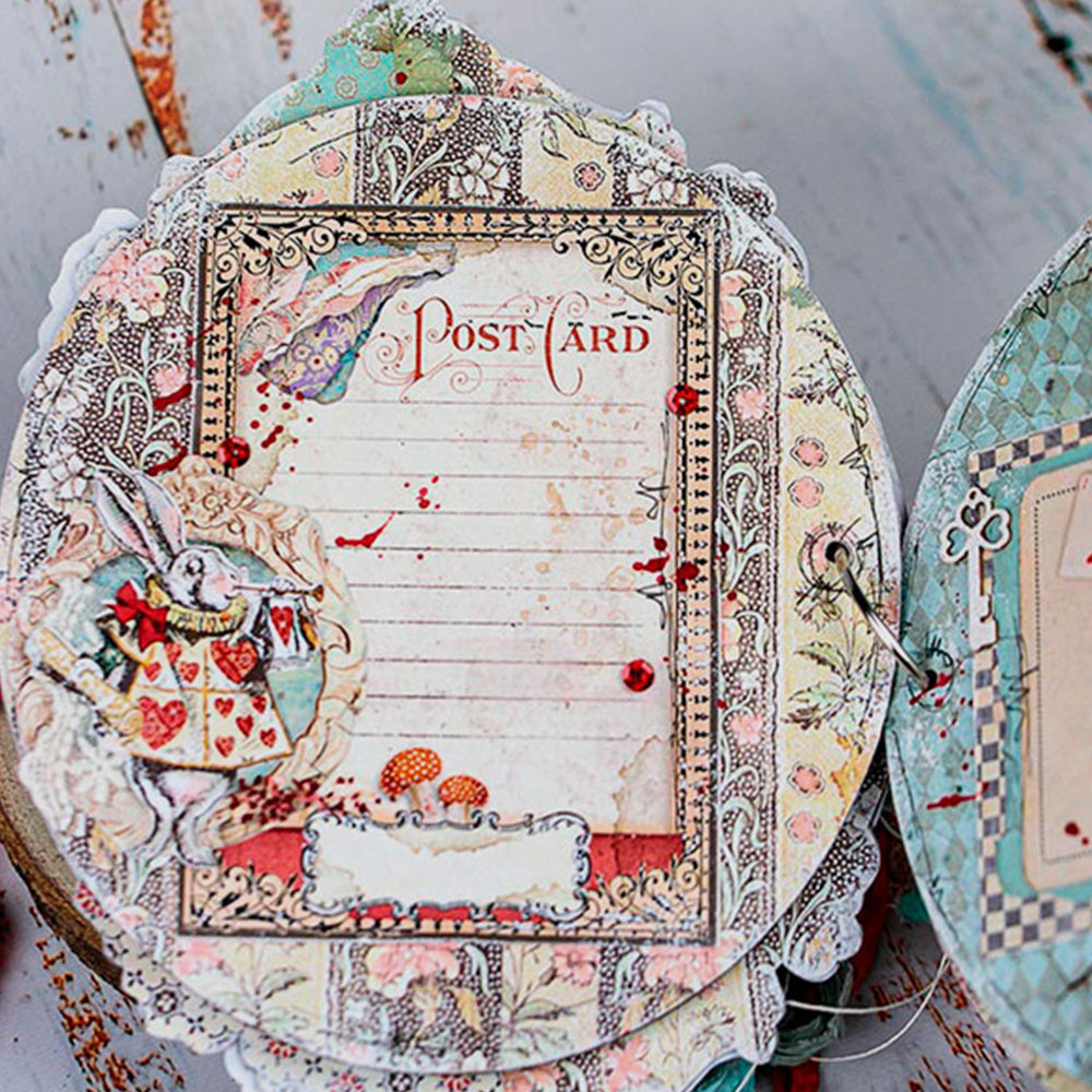 Set Reispapier Alice in Wonderland, A4 Stamperia (1)