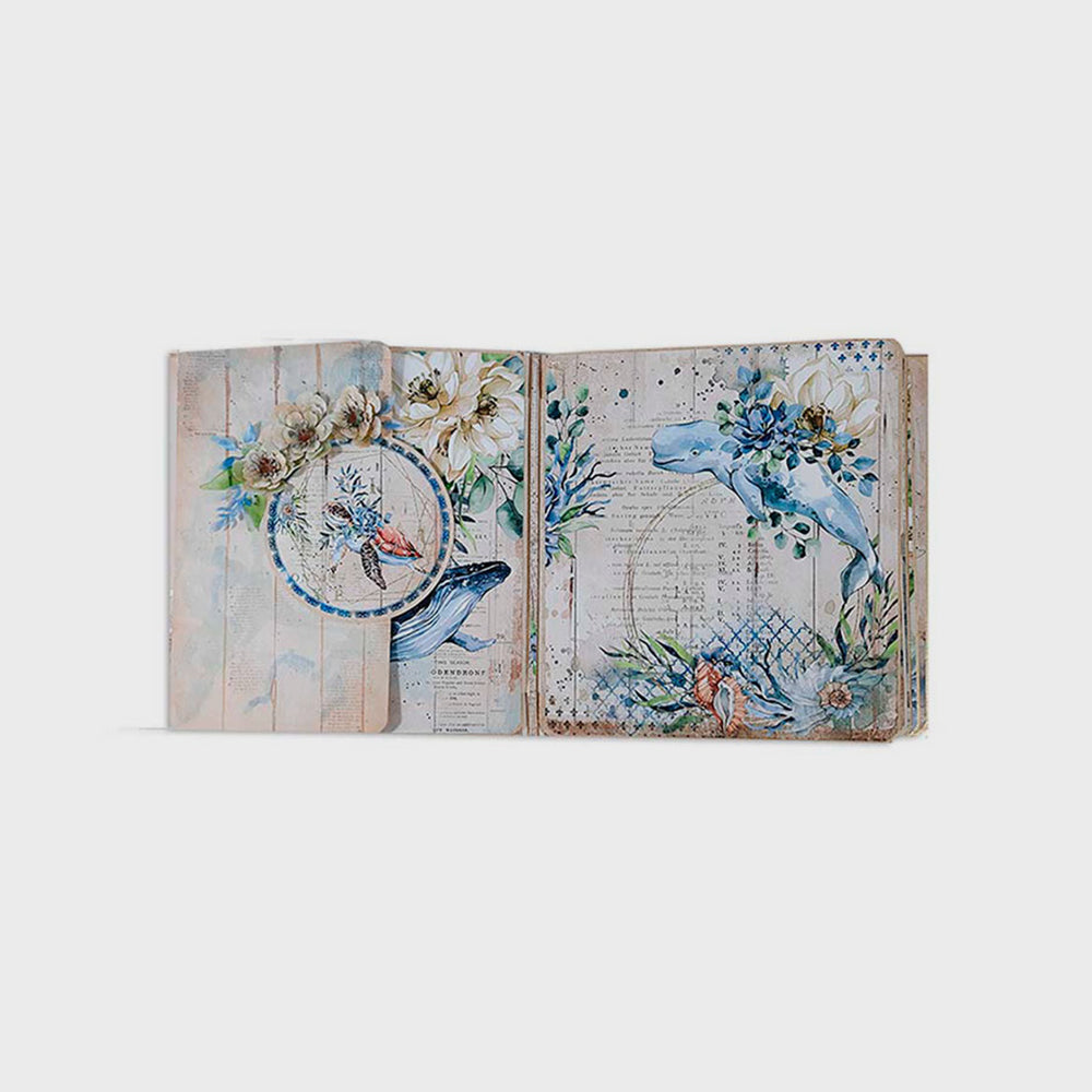 Set Bastelpapier Romatic Sea Dream, 30,5 x 30,5 cm, Stamperia