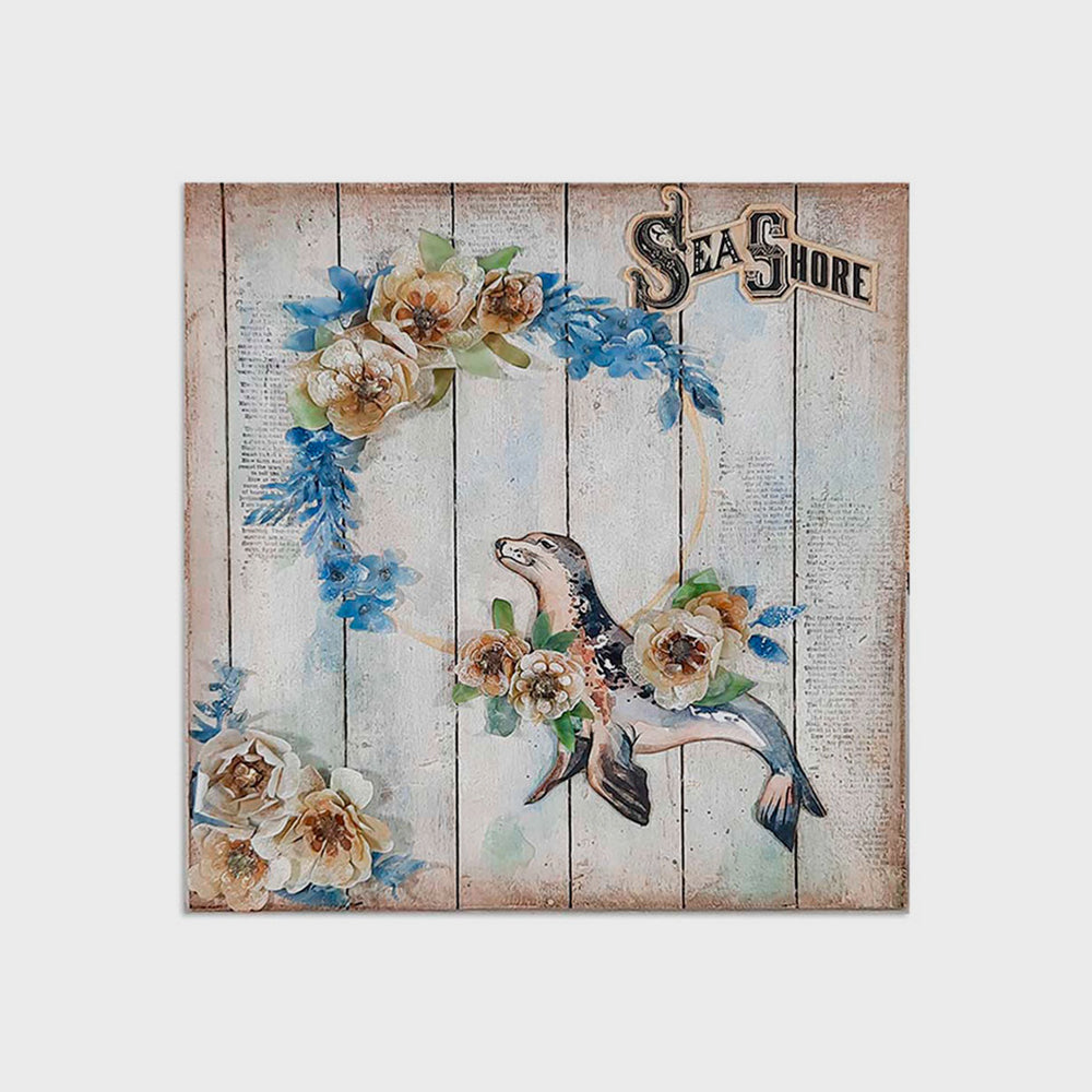 Set Bastelpapier Romatic Sea Dream, 30,5 x 30,5 cm, Stamperia (2)