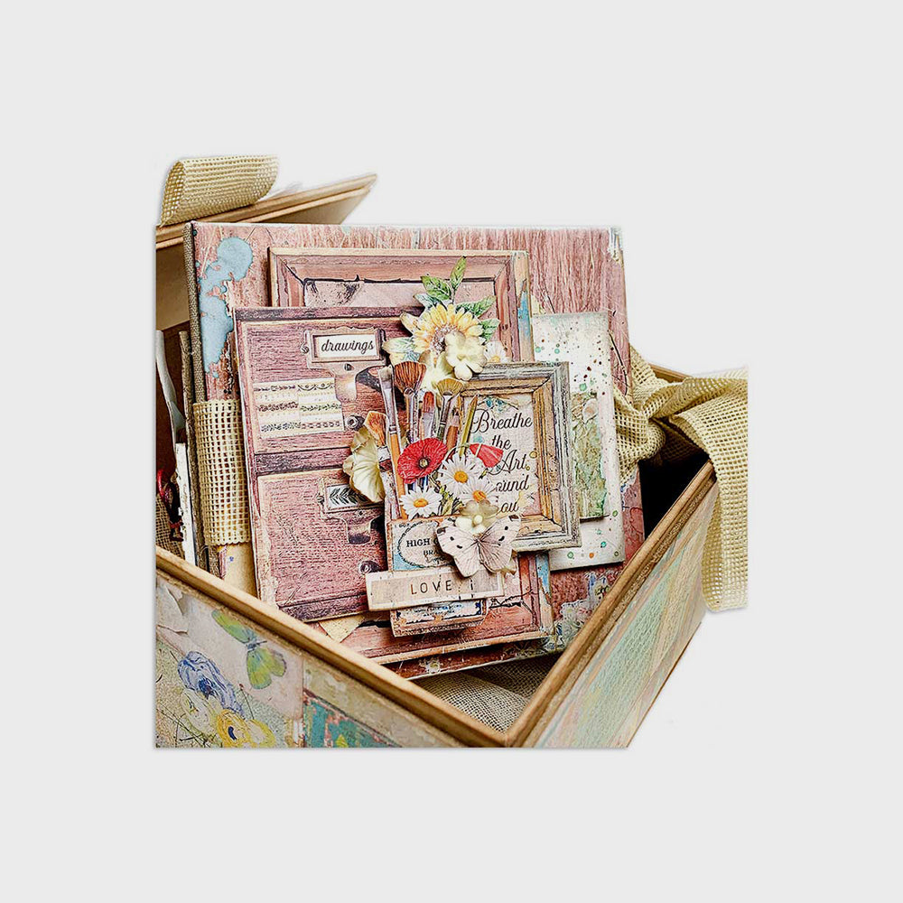 Set Bastelpapier Artelier Sara, 20,3 x 20,3 cm, Stamperia (22)