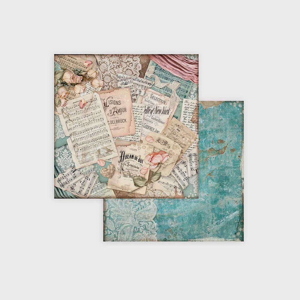 Set Bastelpapier Artelier Sara, 20,3 x 20,3 cm, Stamperia (11)