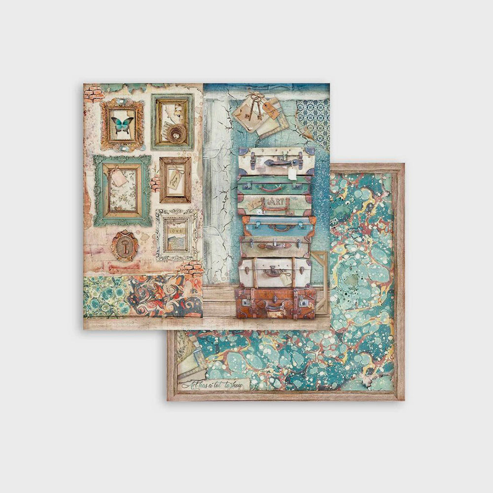 Set Bastelpapier Artelier Sara, 20,3 x 20,3 cm, Stamperia (6)