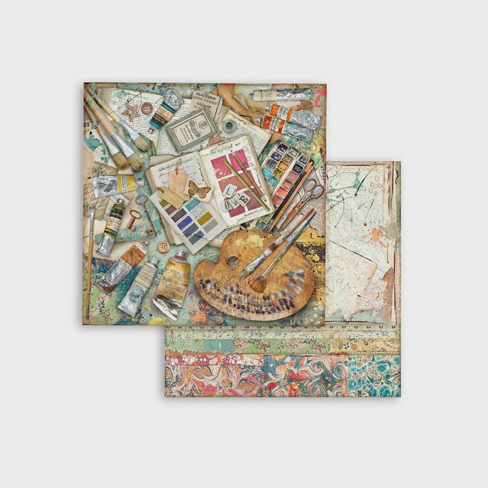 Set Bastelpapier Artelier Sara, 20,3 x 20,3 cm, Stamperia (5)
