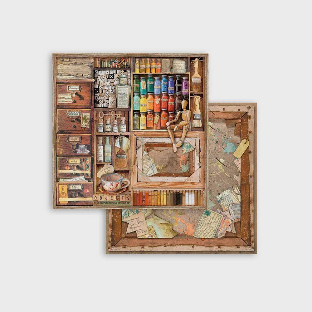 Set Bastelpapier Artelier Sara, 20,3 x 20,3 cm, Stamperia (4)