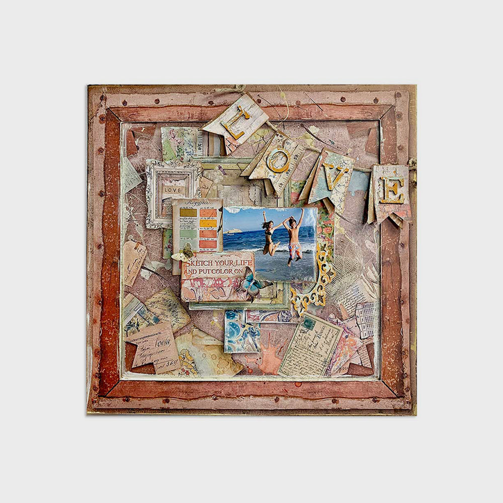 Set Bastelpapier Artelier Sara, 20,3 x 20,3 cm, Stamperia (17)