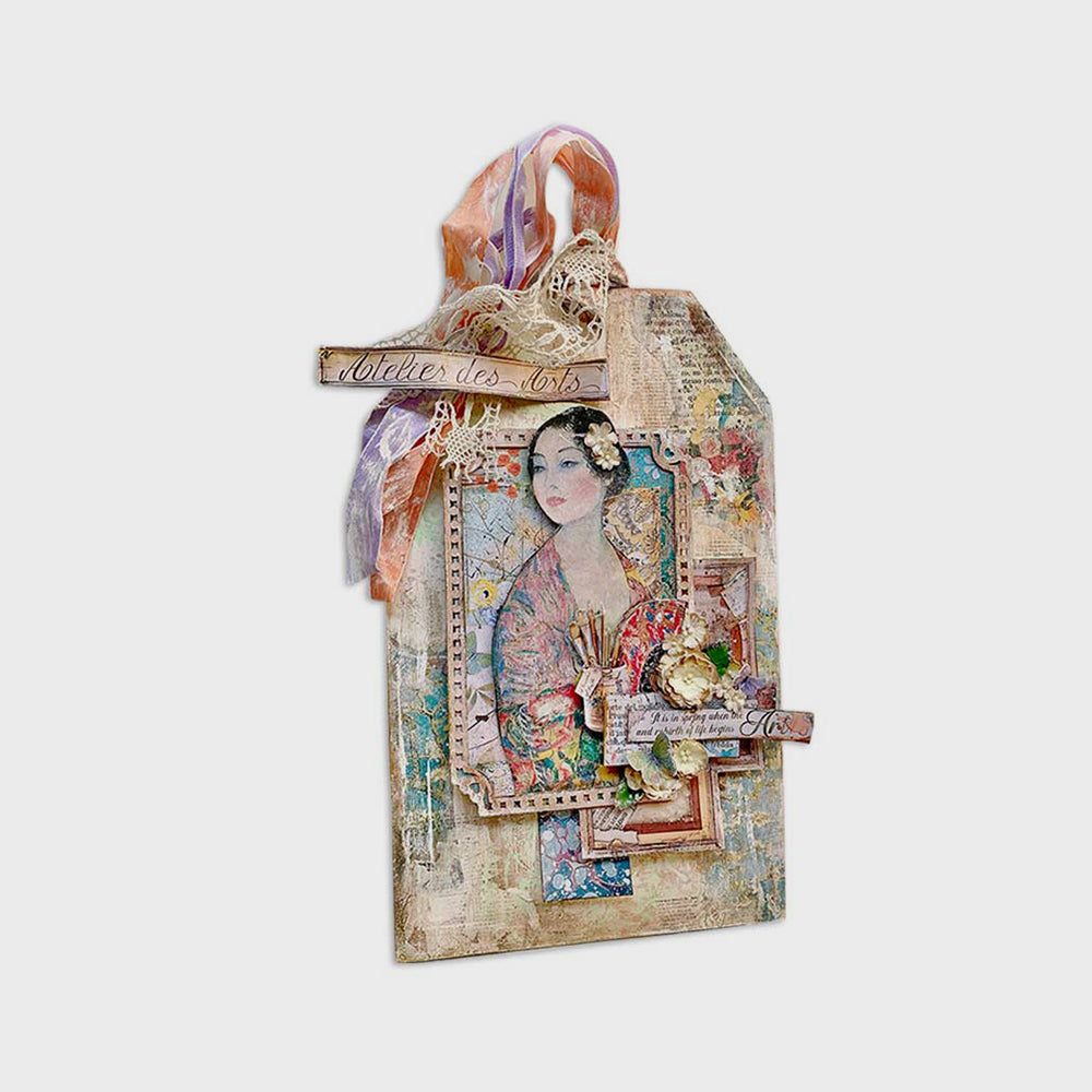 Set Bastelpapier Artelier Sara, 20,3 x 20,3 cm, Stamperia (16)