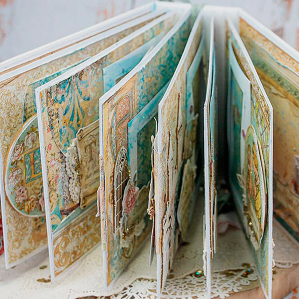 Set Bastelpapier Dornrösschen, 20,3 x 20,3 cm, Stamperia