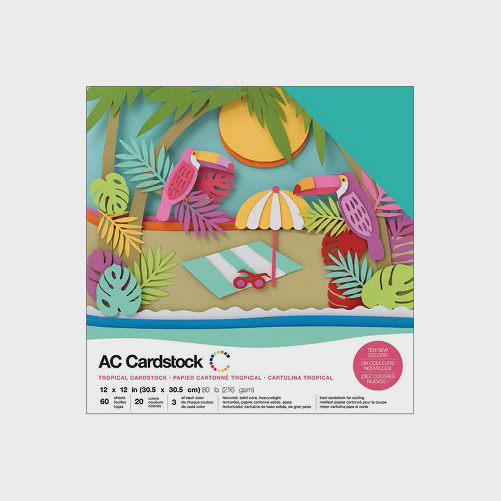 Set Tonpapier Tropical, 30x 30 cm, American Craft