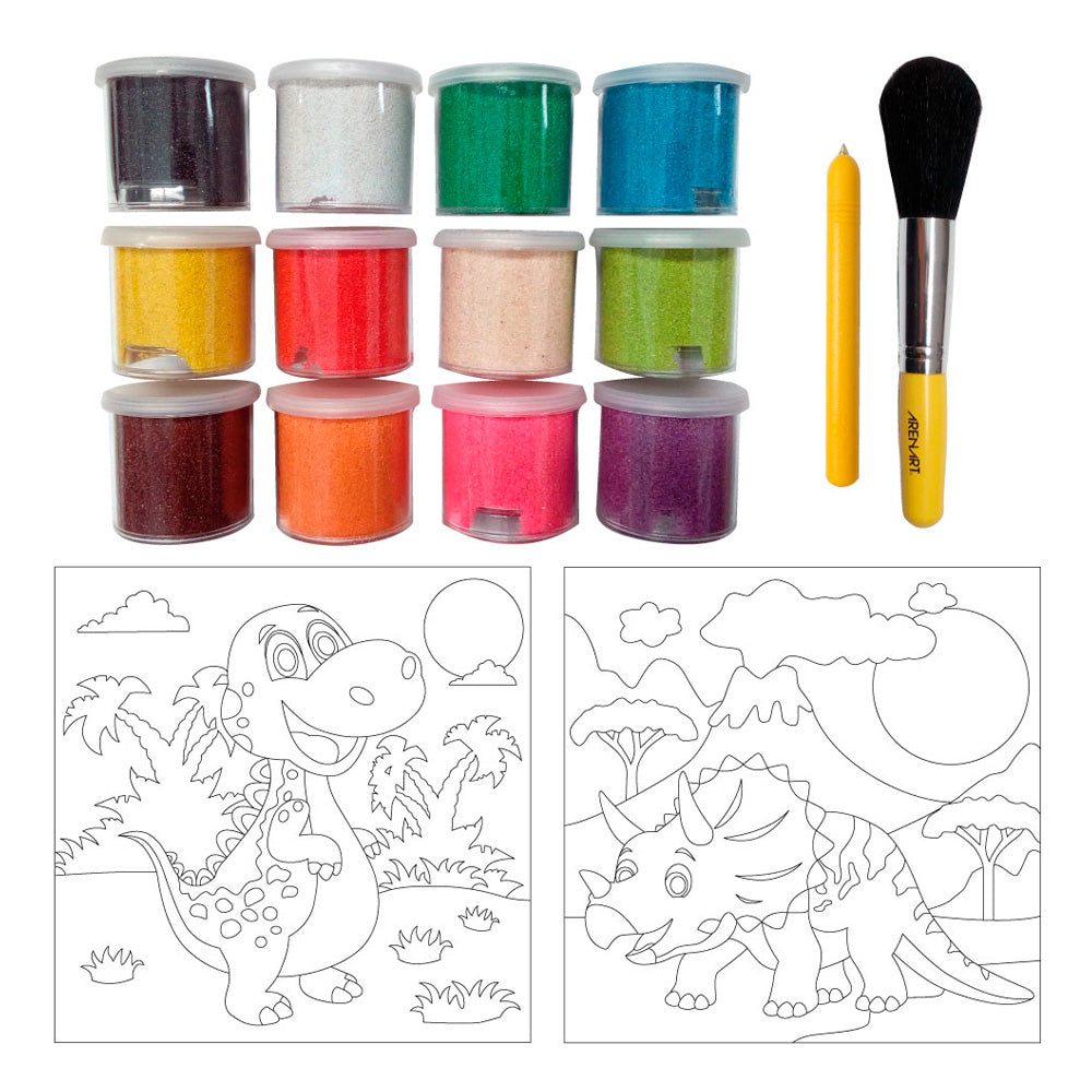 Set Malen mit Sand, Dinosaurier (2)