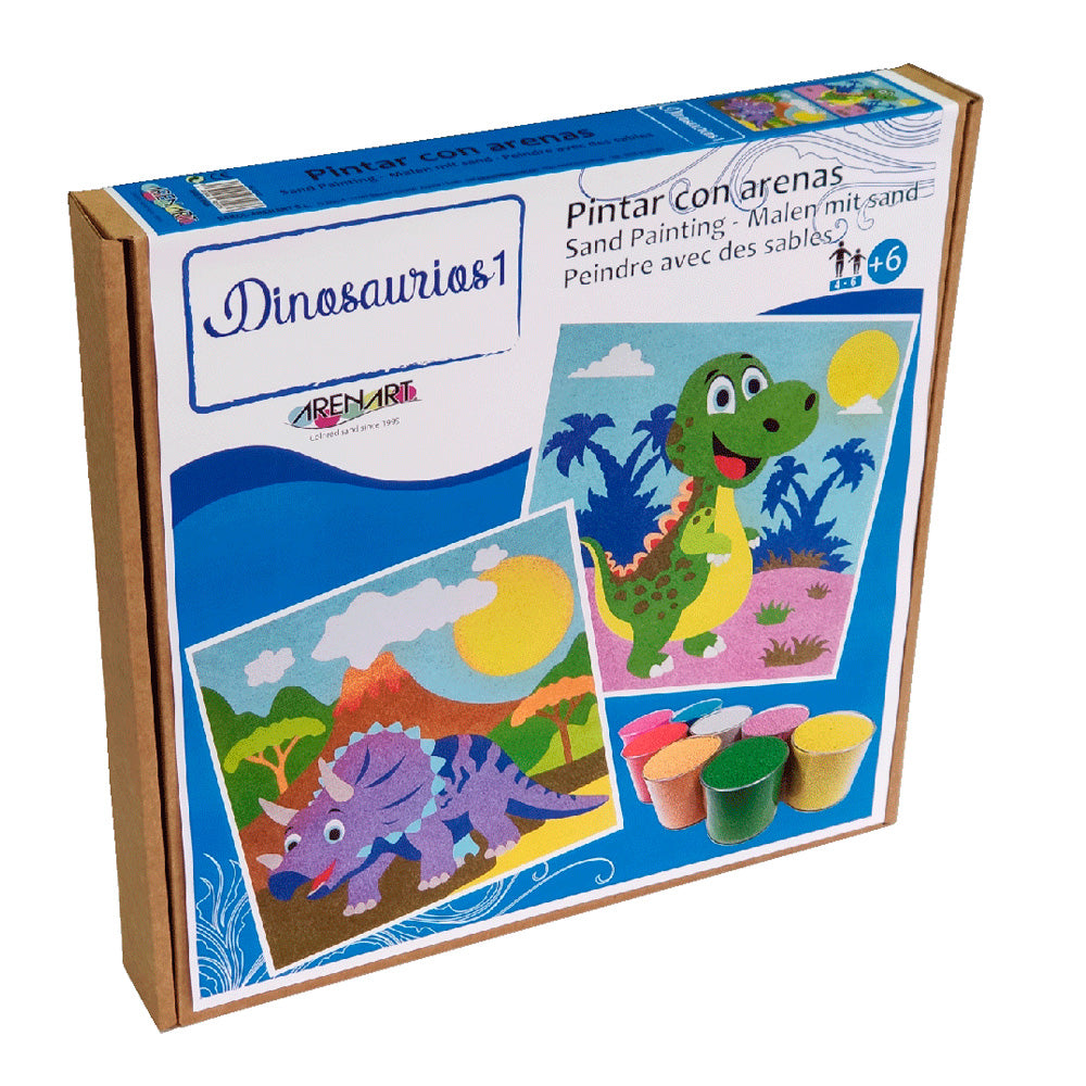 Set Malen mit Sand, Dinosaurier (3)