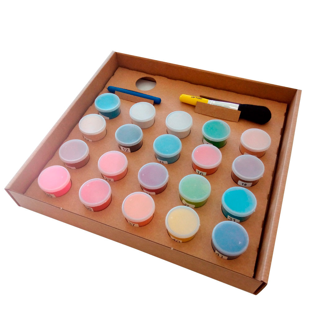 Set Malen mit Sand, New York Pop Art (1)