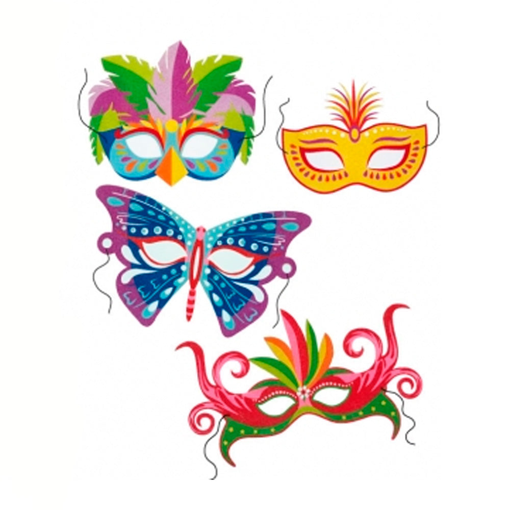 Set Malen mit Sand, Karneval-Masken (2)