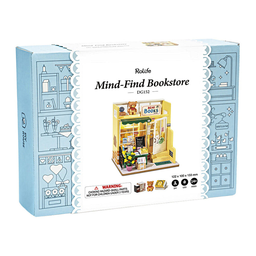 Miniaturhaus Mind-Find Buchladen von Robotime (1)